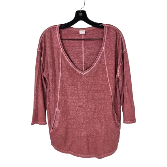 Poetry Tops - Poetry Pink V Neck Top Women's 10 Boho Lagenlook